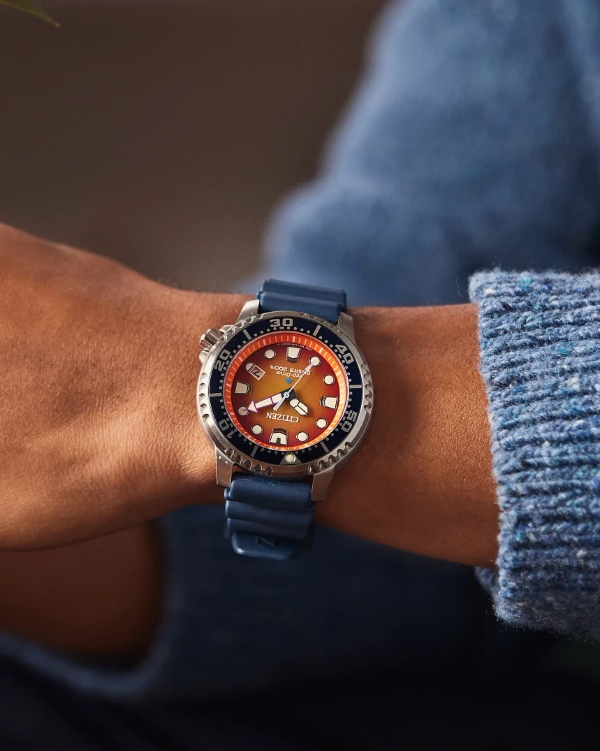 Promaster Dive Orange Dial Polyurethane Strap BN0169-03X | CITIZEN